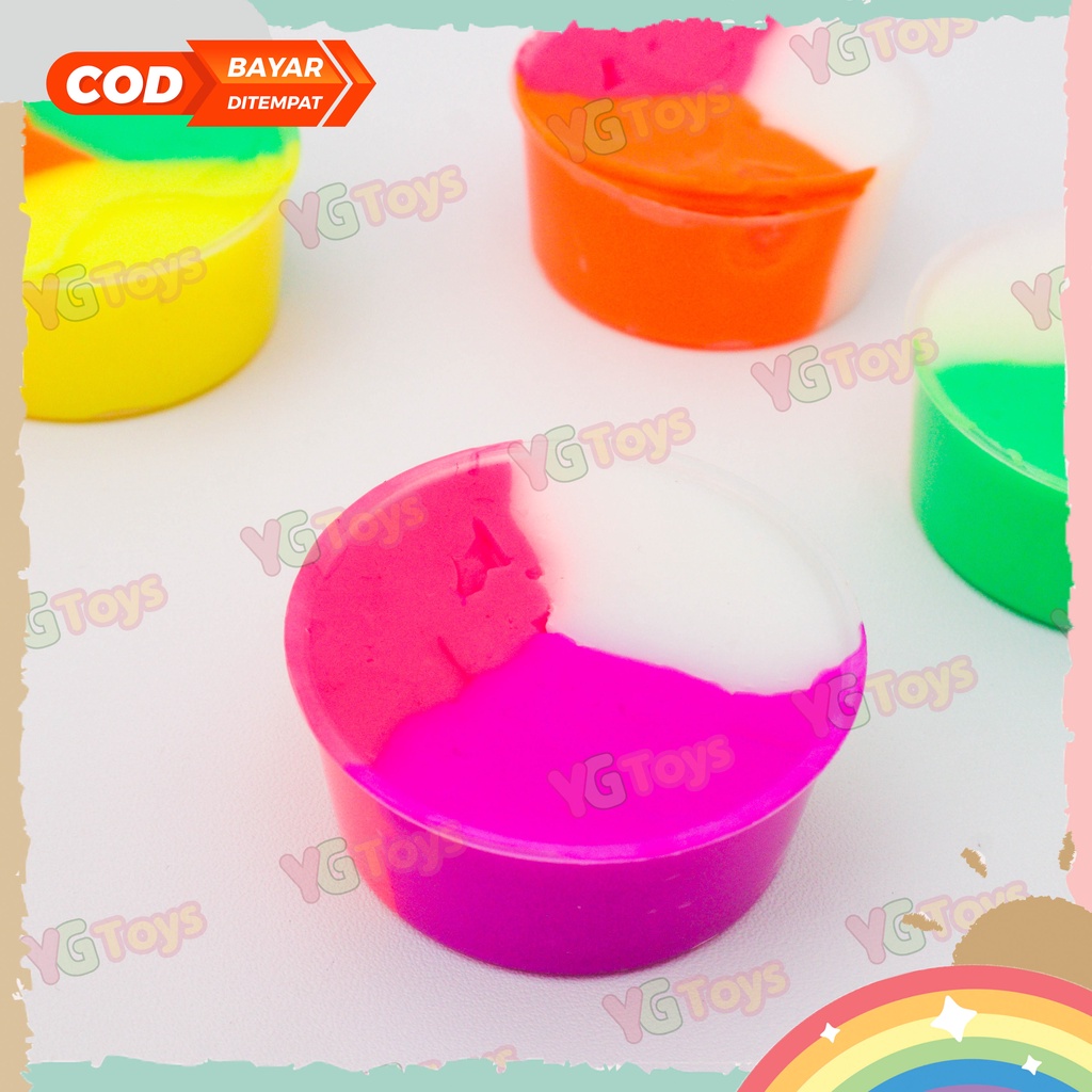 YGtoys Mainan Slime Anak Warna Warni Lucu Warna Warni Unik Edukatif