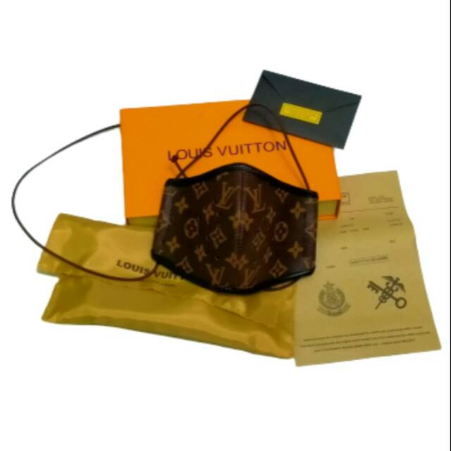 Masker lv Hijab Friendly Free Box serti dust bag