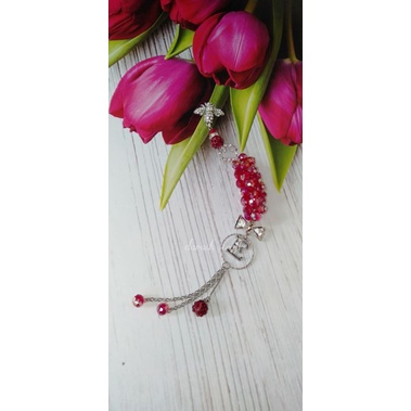 bros dagu juntai kristal inisial/ bros dagu juntai panjang/ bros dagu kristal