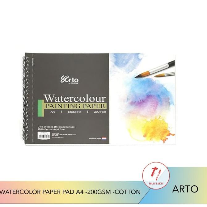 

Arto A4 Cotton Watercolor Wire-O Book - 200 Gsm