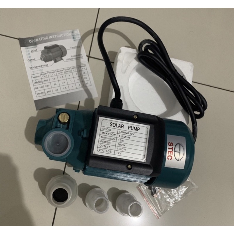 Pompa Air Solar Panen Tenaga Surya DC STEC STC 180 W Watt kecil