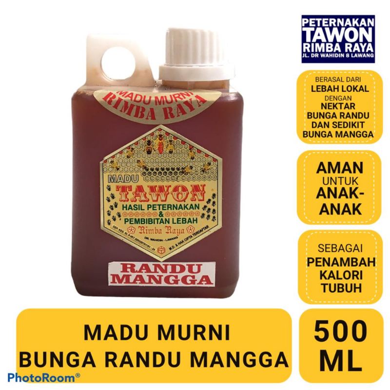 

Madu Murni Bunga Randu Mangga - Peternakan Tawon Rimba Raya 500 ml kemasan jurigen