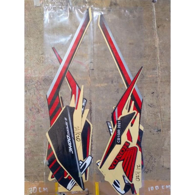 (siap kirim) striping sticker motor honda Cb150R 2021 - CB150 R streetfire