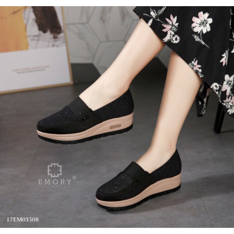 RESTOCK SEPATU EMORY ARNETTY WEDGES SERIES 17EMO3508