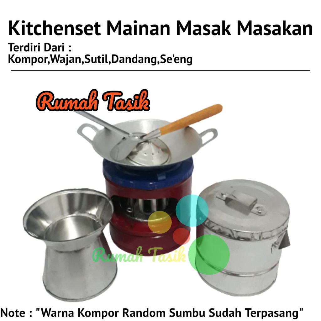 Kitchenset Mainan Masak Masakan Paket Dandang Kukusan Promo Rumah Tasik