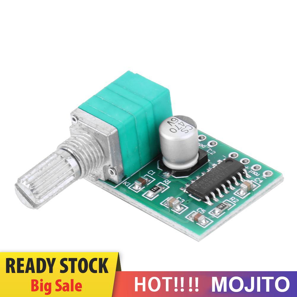 MOJITO Mini PAM8403 5V Power Audio Amplifier Board 3Wx2 w/Switch Potentiometer USB