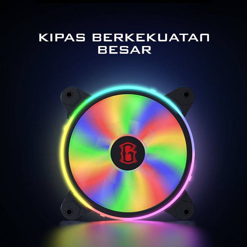 GAMEN Gaming Fan Case RGB Fan Casing PC GCF300C Noise Reduction / Kebisingan