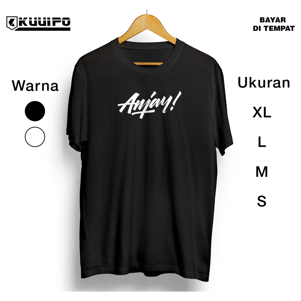 Kaos Anjay Fashion Pria Kekinian Anjas Anjir Baju Cowok Frontal Pakaian Murah Atasan Laki Shopee Indonesia