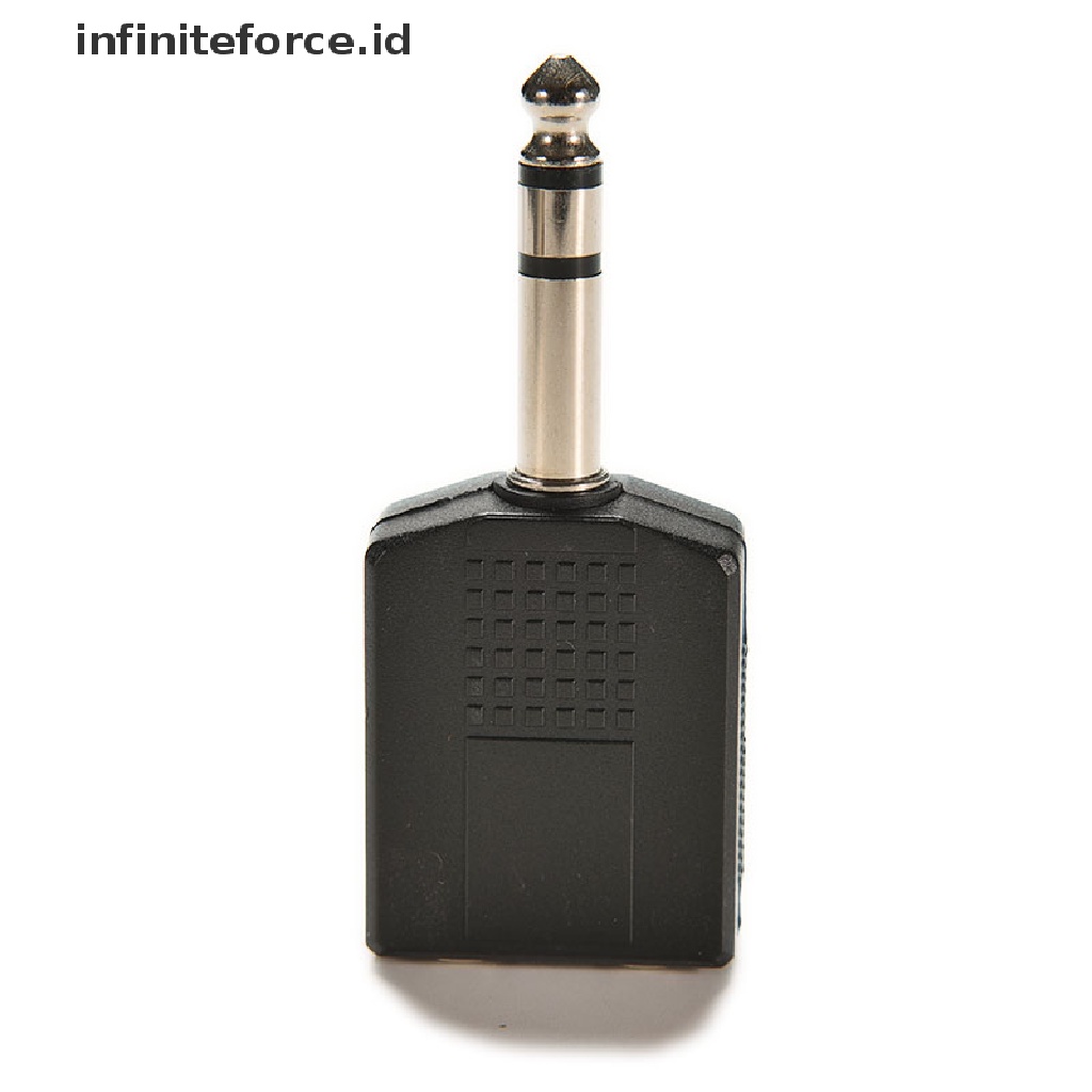 (Infiniteforce.Id) Adapter Jack Audio Stereo 6.35mm Ke 2 Arah 4 &quot;Untuk Headphone