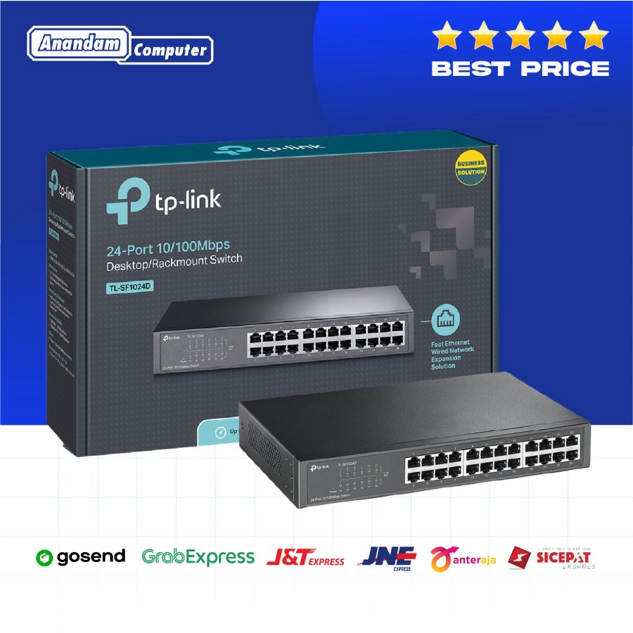 TP-LINK TL-SF1024D 24-Port 10/100Mbps TPLINK Switch Hub 24Port 24 port