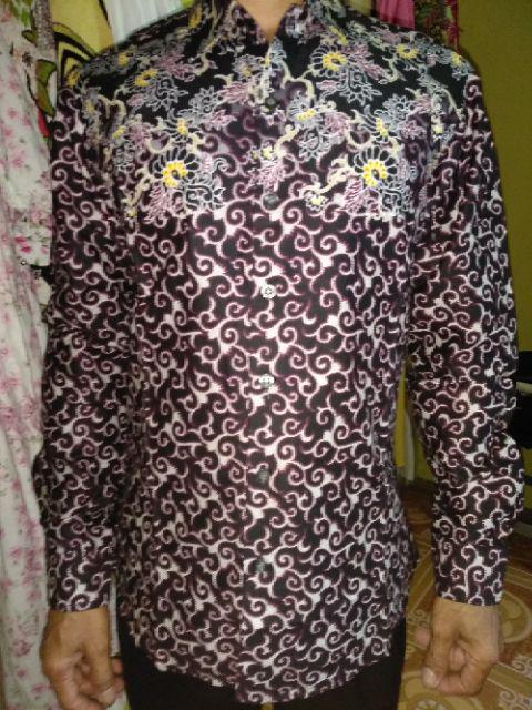 Odza Batik Lengan Panjang Pria Modern Casual