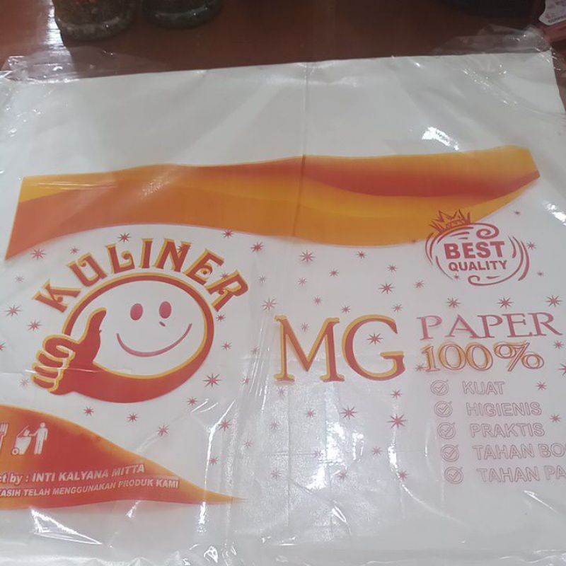 

kertas nasi putih kfc mcd 100lembar