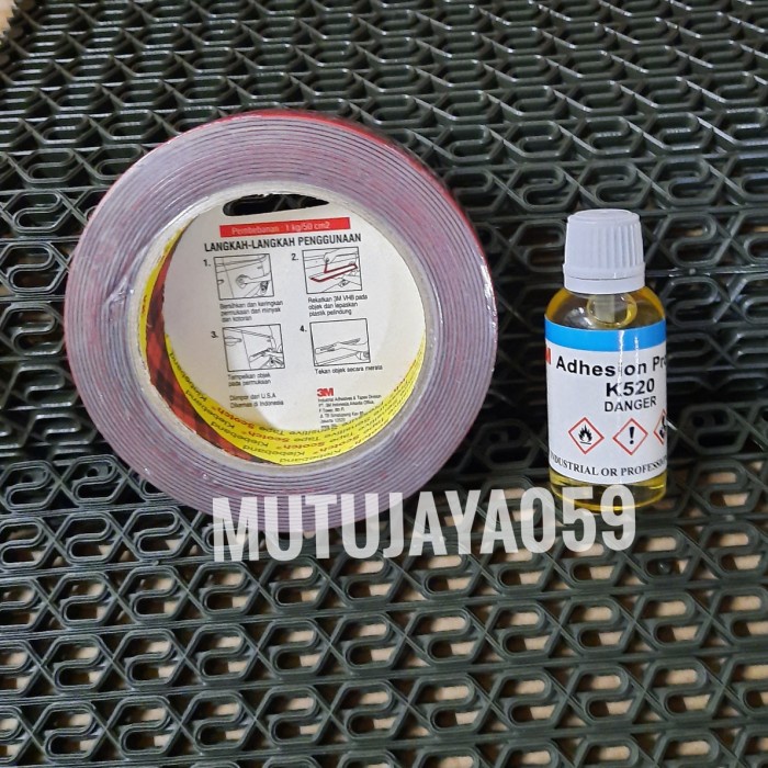 

Mudah Double Tape 3M Vhb 24Mm + Perekat Lem K520 Terbatas