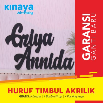 HURUF TIMBUL / HURUF NYALA / HURUF TIMBUL 3D