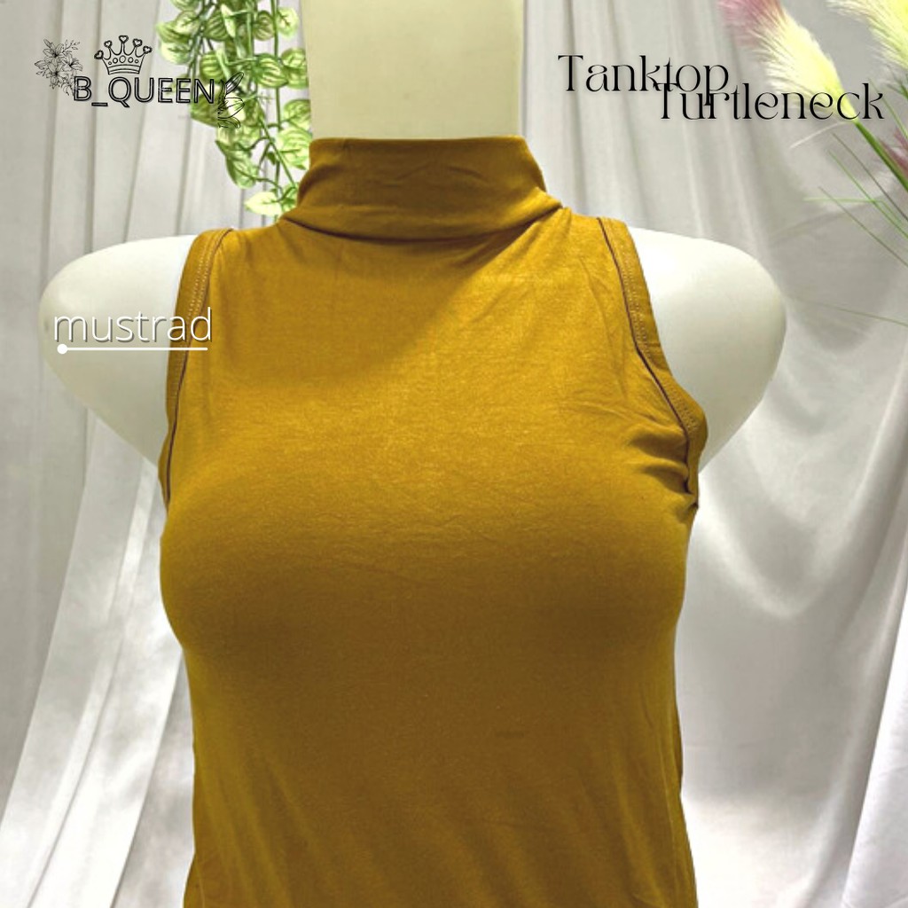 Tanktop Turtle Neck / Atasan wanita ABG / Dalaman Muslimah Murah Grosir-mustrad