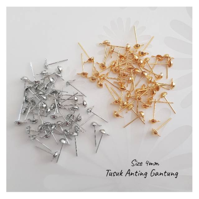 Tusuk Anting Gantung 4mm