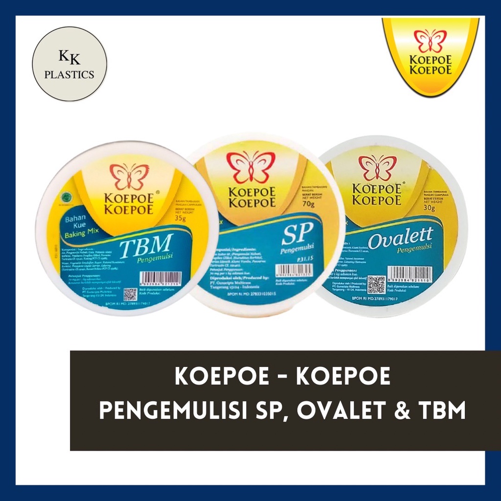 

KOEPOE-KOEPOE / KUPU-KUPU TBM, SP & OVALET | PELEMBUT KUE