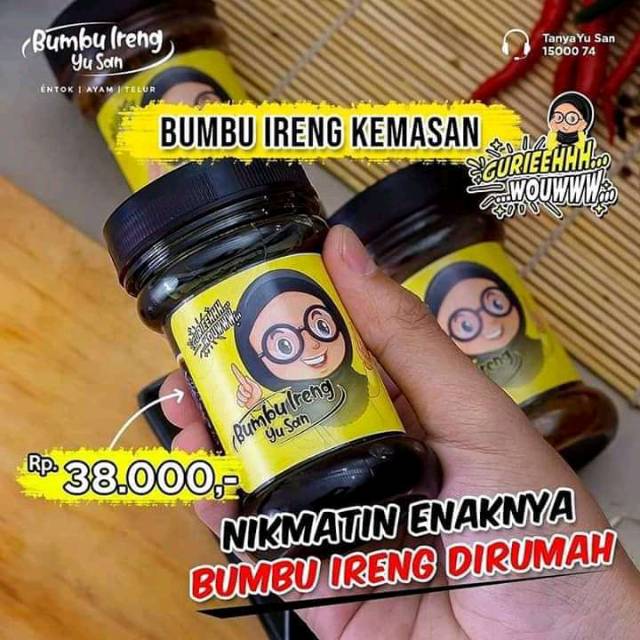 

BUMBU IRENG YU SAN ORIGINAL Harga Rp.38.000