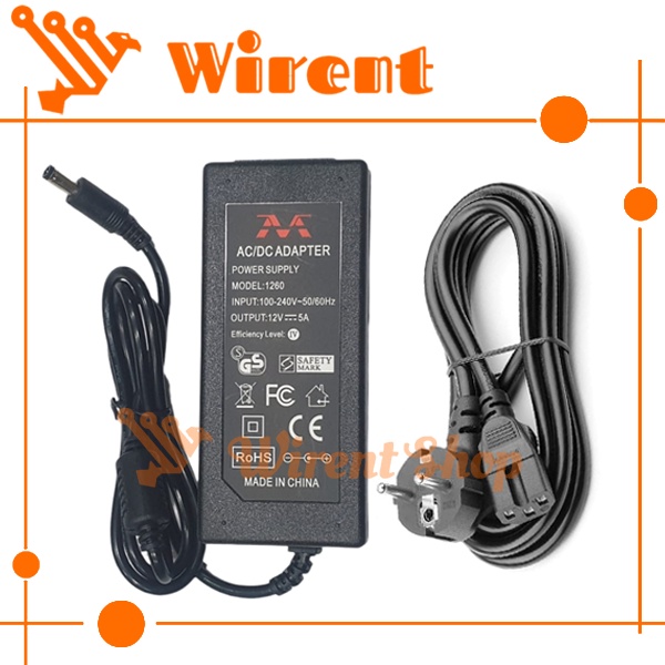 Switching Adaptor 12V 5A | Adaptor 12 Volt 5 Ampere