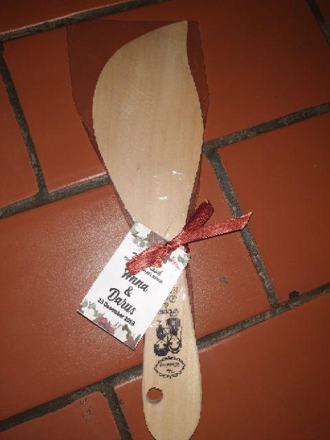 Centong Kayu Daun Lancip Murah Unik