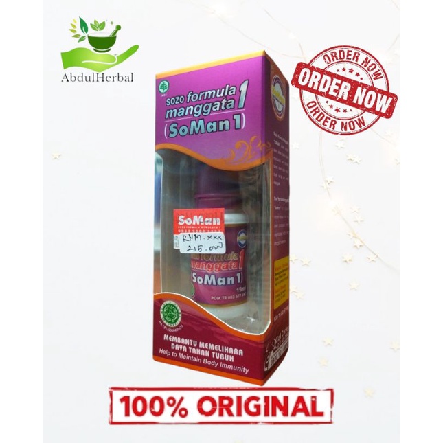 SoMan 1 (SOZO FORMULA MAGGATA 1) | 100% ORIGINAL | Propolis 100% OBAT HERBAL