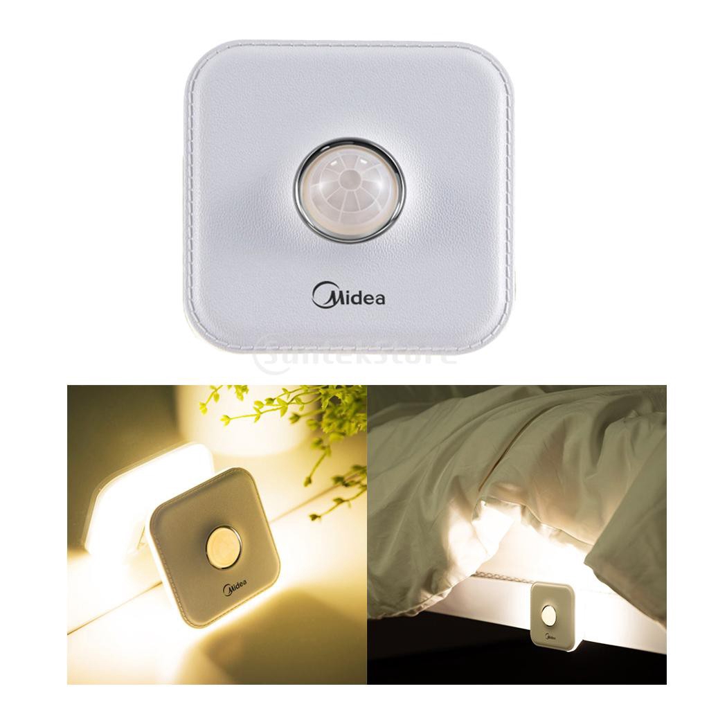 Baoblaze1 Midea Usb Rechargeable Led Night Light Motion Sensor Bathroom Cabinet Stair Lamp Shopee Indonesia