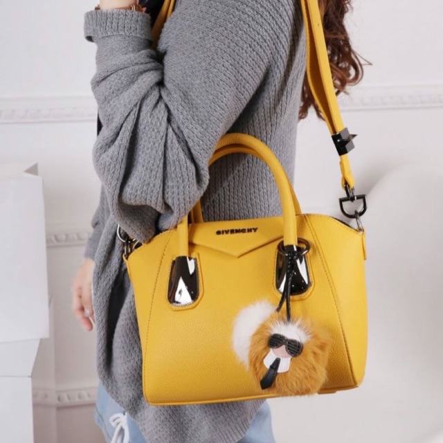 Givenchy Antigona Calfskin Mini Bag Ghw Monster Charms