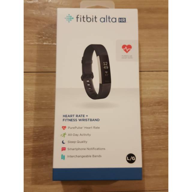 ORIGINAL  Fitbit Alta HR Activity Tracker ( Black / Large)