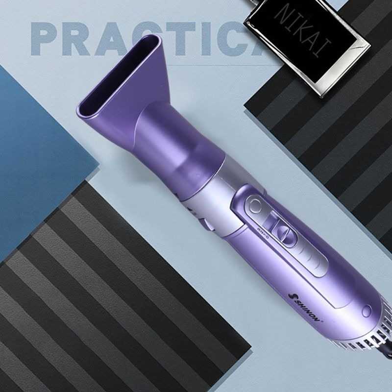 GIJ - SHINON Pengering Rambut 5 in 1 Curling Straightener Comb