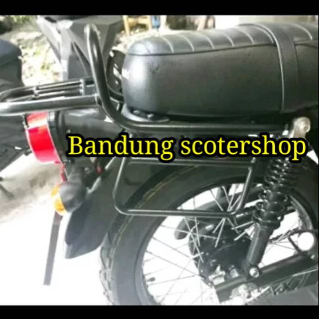 Backrack untuk kawasaki w175 behel tas kawasaki w175 aksesoris kawasaki