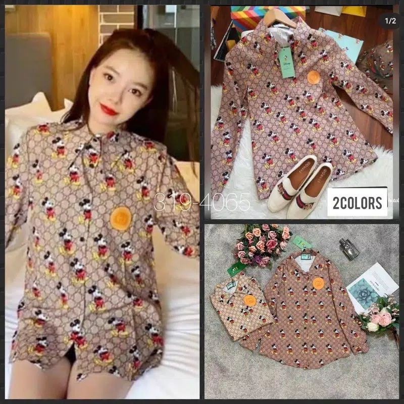 KEMEJA GUCCI MICKEY