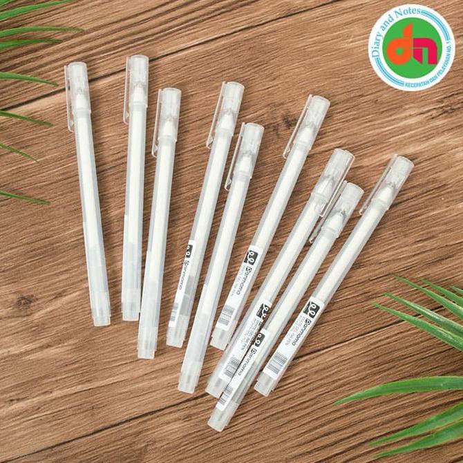 

Flower White Gel Ink Pen / Pulpen Tinta Gel Putih