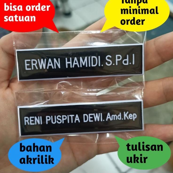 

㊋ Nametag ukir magnet / pin nama / Nama dada ukir / Papan nama dada bhayangkari NEW ARRIVAL 2795 ⌘