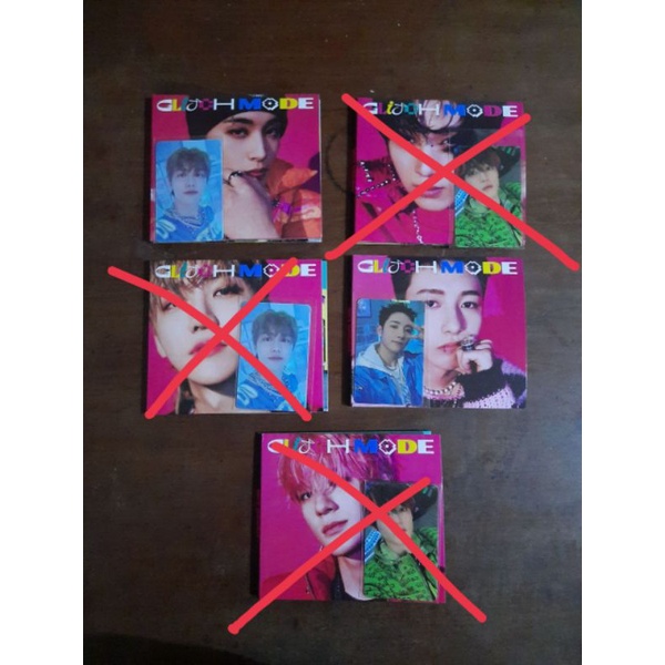 digipack album nct dream glitch mode unsealed (renjun set & mark - pc jaemin)