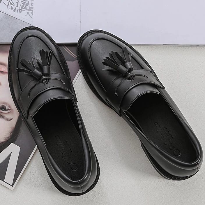 DOCMART LOAFERS WANITA BLACK DOF FASHION WORK PREMIUM 07