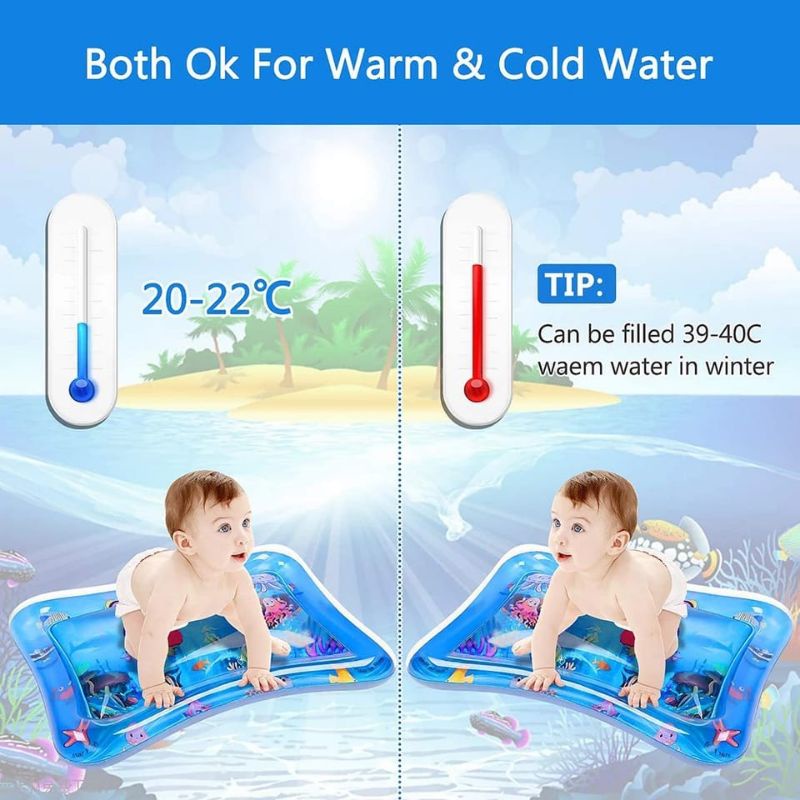 hokkiterus21⭐⭐⭐⭐⭐ BABY WATER PAD Matras air bermain main bayi anak Baby Kids Water Play Mat playmat Mainan edukatif edukasi-termurah B014