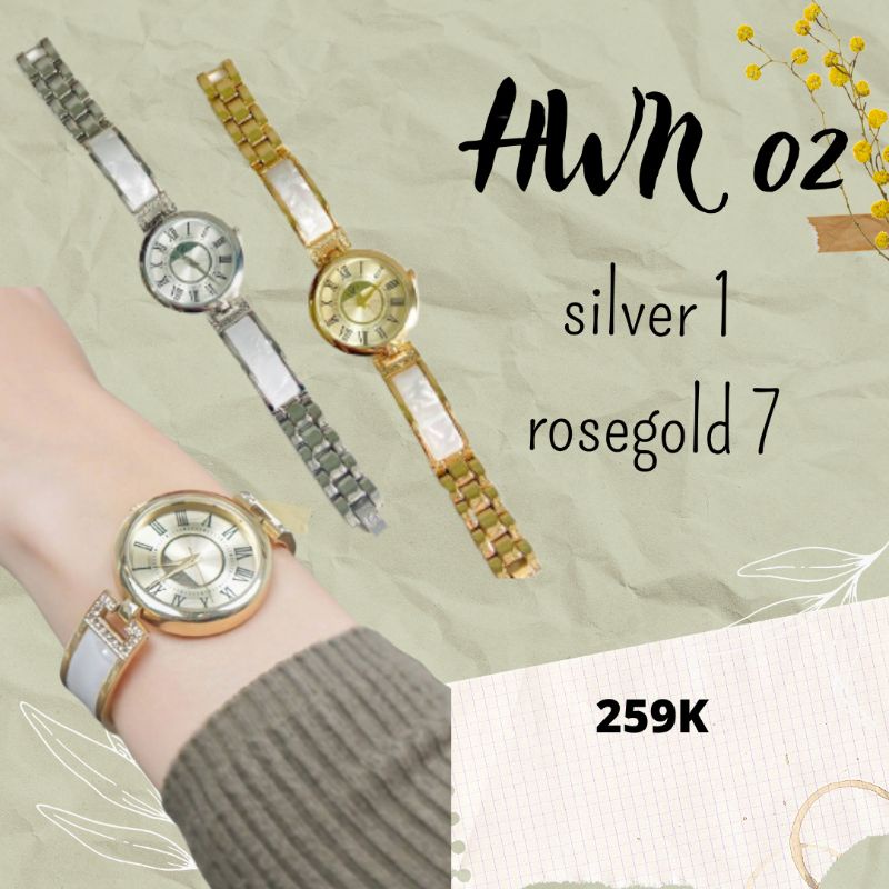 Jam tangan wanita ceramic rantai HW N02 by hody