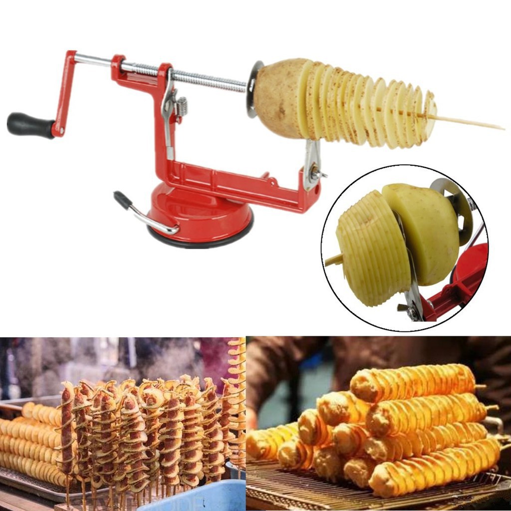 HOVELSHOP Spiral Potato Slicer Alat Pemotong Kentang