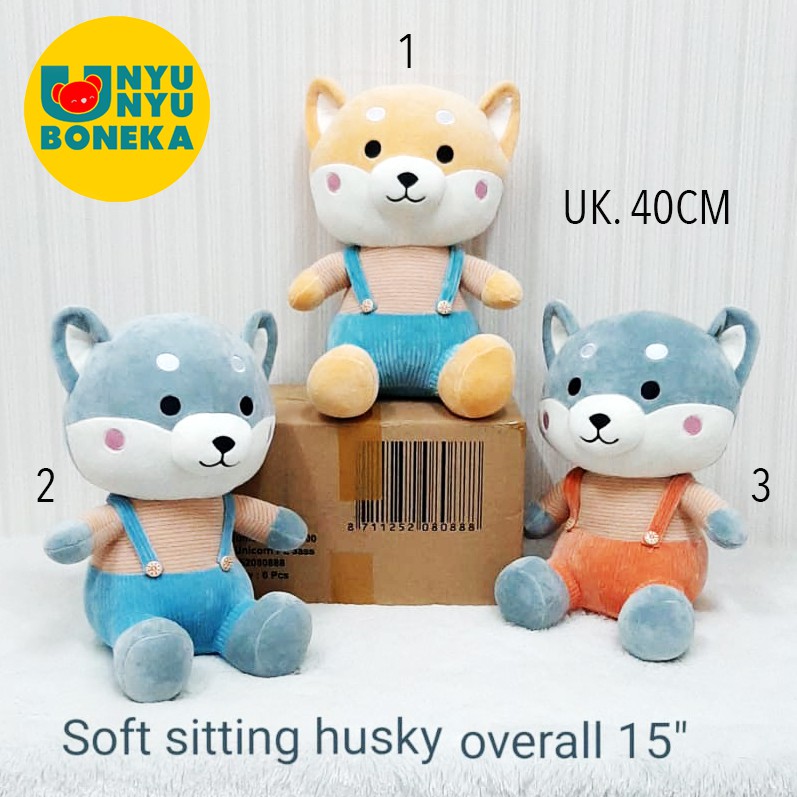 Boneka soft husky srigala 40cm animal