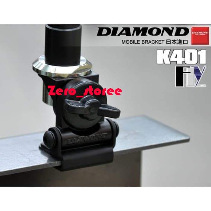 Diamond K401 Bracket Bagasi Mobil 2Axis Breket Antena Kap Mobil Radio Rig HT ORI k 401 k-401