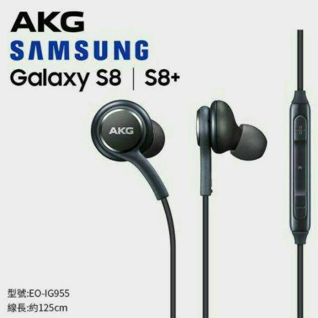 HEADSET EARPHONE STEREO SAMSUNG GALAXY NOTE 8 S9 S9+ S8 S8 PLUS ORIGINAL HANDSFREE AKG EO-IG995