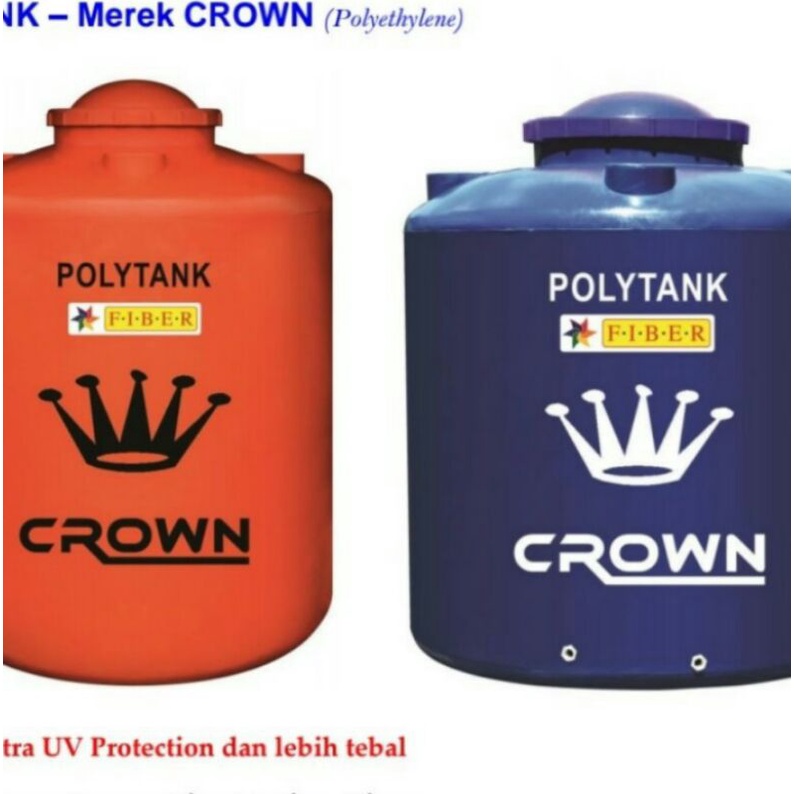 Tangki Air Polytank CROWN CRW-1100 Khusus Medan Free Ongkir
