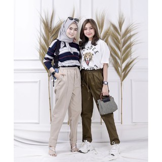 CS Celana  Villy Baggy  Pants  Serut  Shopee Indonesia