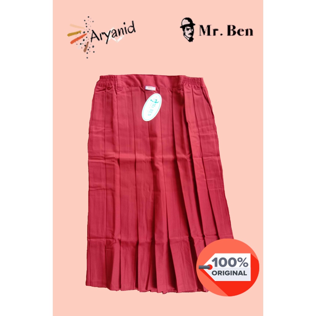 SERAGAM SEKOLAH MR BEN ROK SD MERAH PANJANG