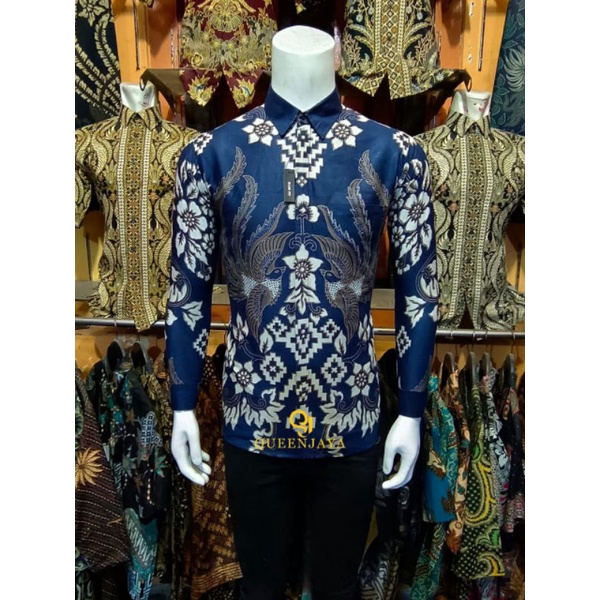 Batik Slim Fit Batik Premium Kemeja Baju Batik Pria Lengan Panjang Slimfit Modern