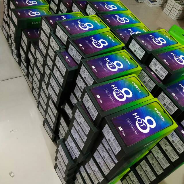 Hp New Infinix X650C Hot 8 Ram 4/64 handphone baru display 6,6in garansi resmi 1 tahun Original 100%
