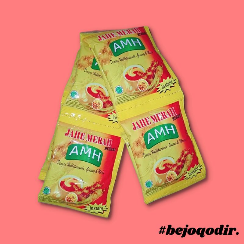 

Jahe merah herbal AMH 1 renceng Isi 12 sachet