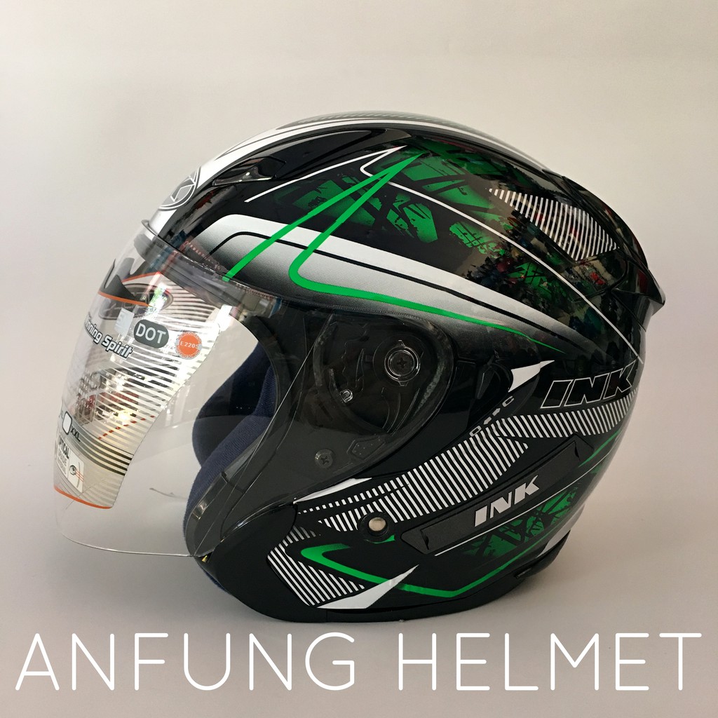 Helm INK Metro Double Visor motif