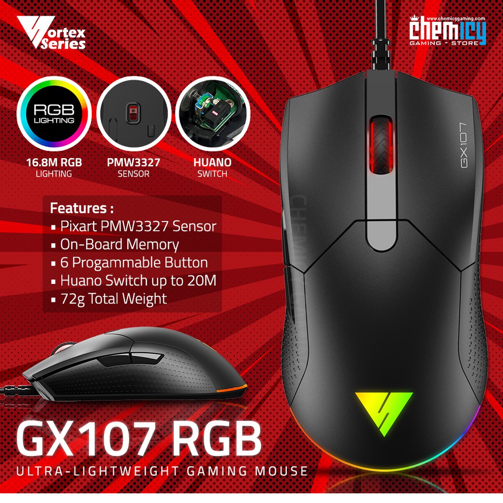 Vortex GX107 RGB Ultra-lightweight Gaming Mouse