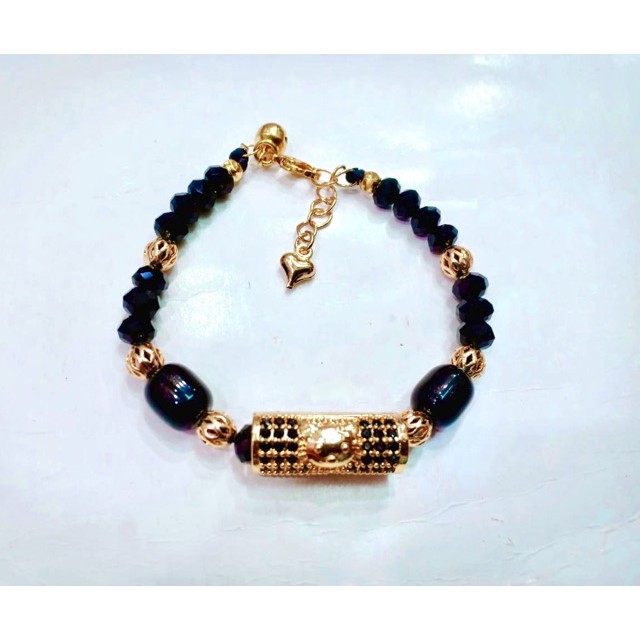 Gelang wanita / gelang kristal / gelang kristal hitam / xuping